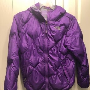 Girls North Face 10/12 reversible